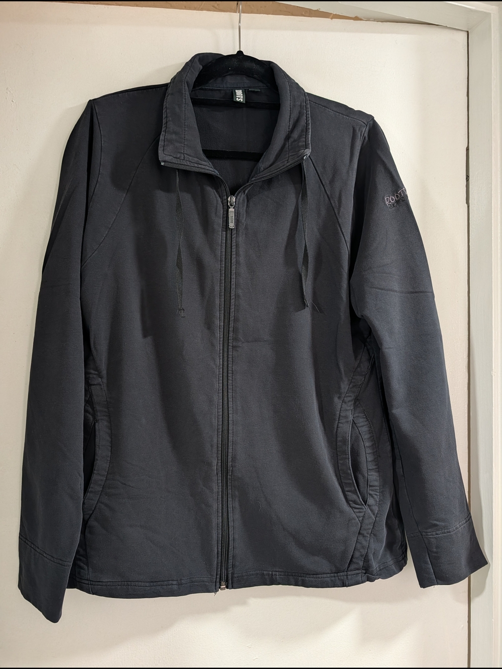 Roots Black Utility Zip-Up Jacket